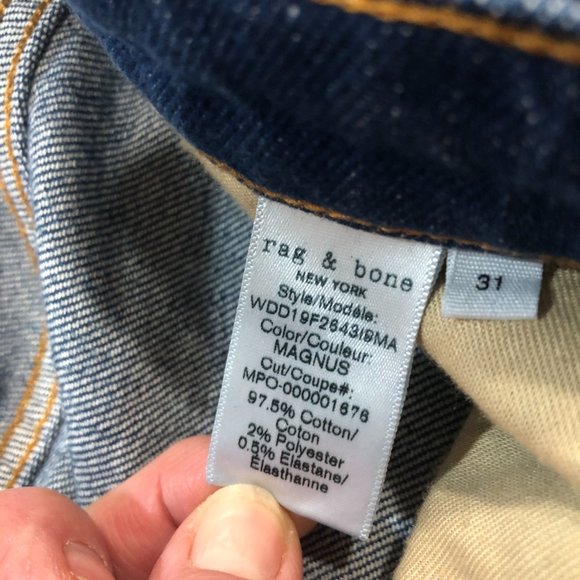 Rag & Bone Dre Low Rise Slim Boyfriend Magnus Jean - Picture 7 of 10